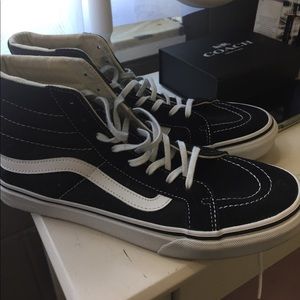 Black and White Hi Top Vans !!!!